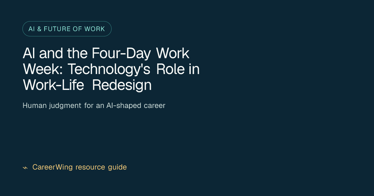 AI and the Four-Day Work Week: Technology's Role in Work-Life Redesign — illustrated ai & future of work guide from CareerWing