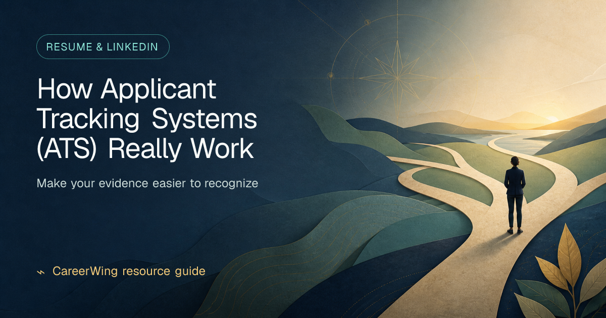 How Applicant Tracking Systems (ATS) Really Work — illustrated resume & linkedin guide from CareerWing